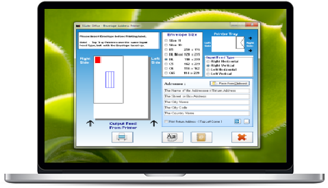 Screenshot of SSuite - Envelope Printer